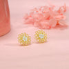 Anushka Sharma Golden Blooming Flower Stud Earrings