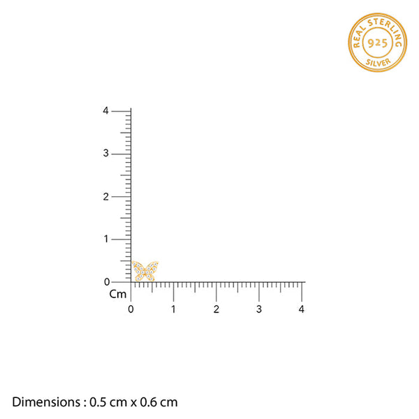 Golden Butterfly Tiny Studded Affair Earrings