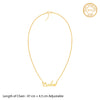 Golden Personalised Eternal Necklace