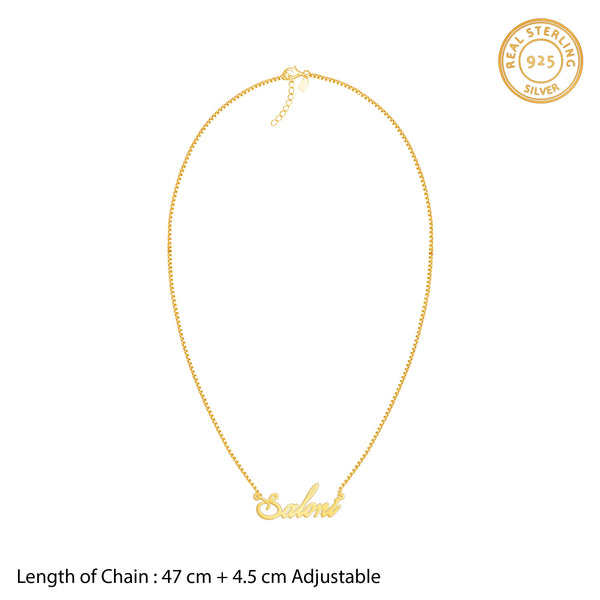 Golden Personalised Eternal Necklace