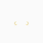 Anushka Sharma Golden Crescent Zircon Tiny Earrings