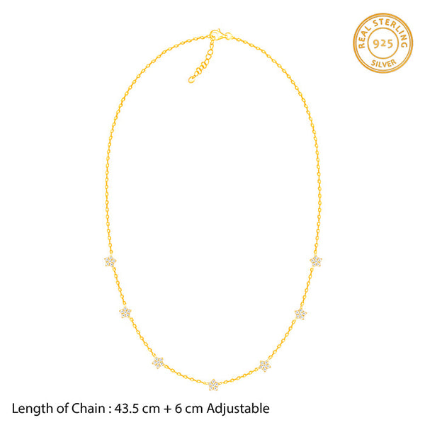 Anushka Sharma Golden Star Constellation Necklace