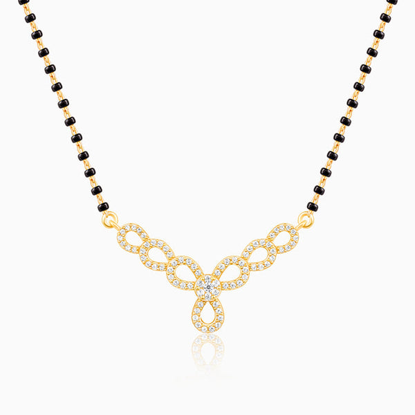 Golden Enamoured In Love Mangalsutra