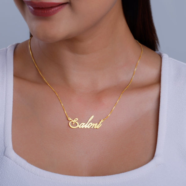 Golden Personalised Eternal Necklace